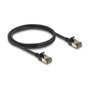 DeLOCK Cable de red RJ45 Cat.8.1 Slim Pro 1 m Negro