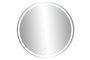 DKD Home Decor Espejo LED Metal 80x80 Táctil Dorado