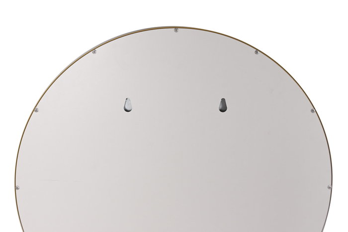 DKD Home Decor Espejo LED Metal 80x80 Táctil Dorado