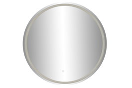 DKD Home Decor Espejo LED Metal 80x80 Táctil Dorado
