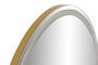 DKD Home Decor Espejo LED Metal 80x80 Táctil Dorado