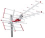 Maclean MCTV-855A Combo TV UHF DVB-T/T2 H.265 HEVC con filtro LTE