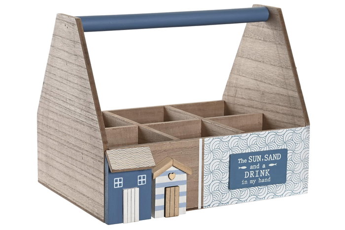 DKD Home Decor Botellero MDF 26x18x21 Natural DKD Home Decor Botellero MDF 26x18x21 Natural