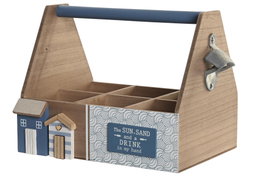 DKD Home Decor Botellero MDF 26x18x21 Natural