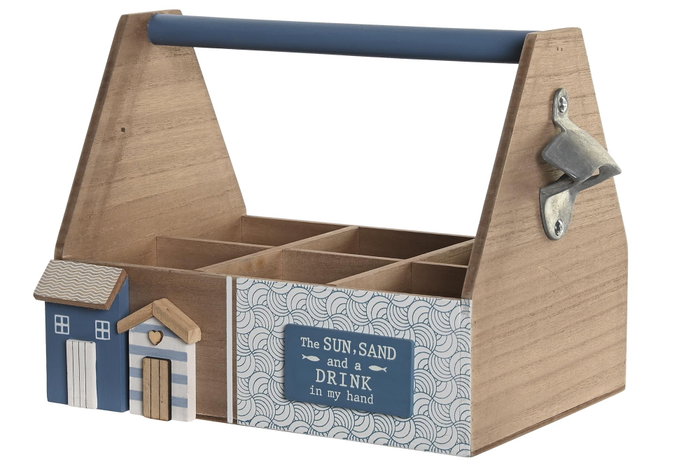 DKD Home Decor Botellero MDF 26x18x21 Natural DKD Home Decor Botellero MDF 26x18x21 Natural