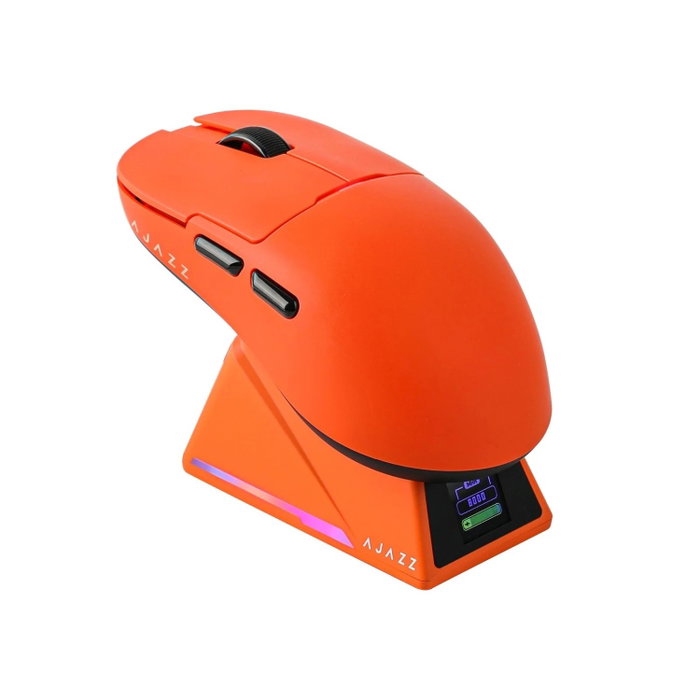 Ajazz AJ159 APEX 3950-8K Ratón Inalámbrico con Estación de Carga - Naranja Ajazz AJ159 APEX 3950-8K Ratón Inalámbrico con Estación de Carga - Naranja