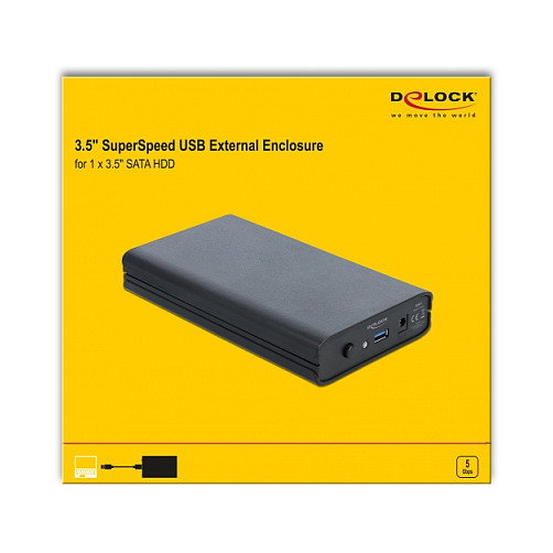 DeLOCK Caja externa para SATA HDD 3.5 pulg. USB 3.1 Gen 1 Negro DeLOCK Caja externa para SATA HDD 3.5 pulg. USB 3.1 Gen 1 Negro