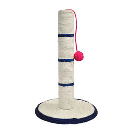 Nayeco Poste Base Circular con Pelota Rascador para Gatos Beige