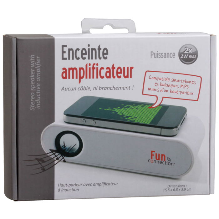 Be Mix Amplificador de Sonido para Móvil y MP3 por Inducción Sin Cables Potencia 2x2W