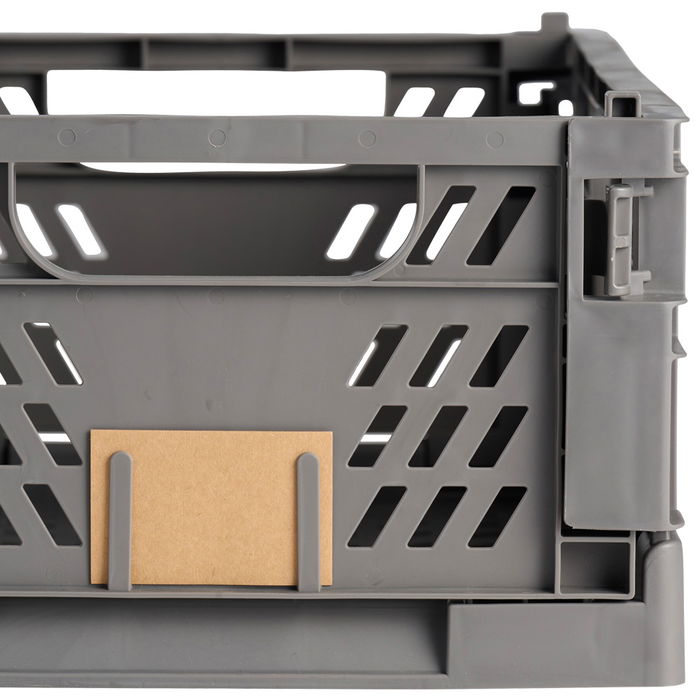 Day Caja Plegable 50X33 Dark Grey Almacenaje Apilable 27.6L Carga 45kg