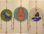 DKD Home Decor Decoración Colgante de Metal y Acrílico Multicolor