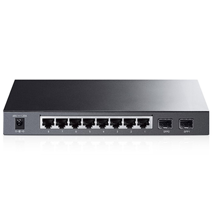 TP-LINK TL-SG2210P Smart Switch Gigabit PoE de 8 Puertos 10/100/1000Mbps con 2 Ranuras SFP y 53W de Potencia PoE TP-LINK TL-SG2210P Smart Switch Gigabit PoE de 8 Puertos 10/100/1000Mbps con 2 Ranuras SFP y 53W de Potencia PoE