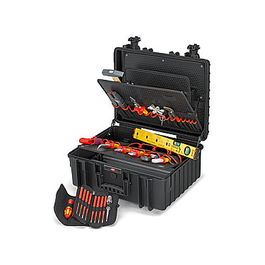 KNIPEX 00 21 36 Robust34 Elektro Maleta de Herramientas, Negro, Polipropileno (PP), 510x419x215 mm