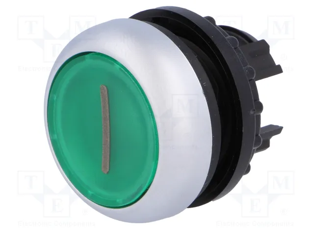 Eaton M22-DL-G-X1 Interruptor pulsador verde plano