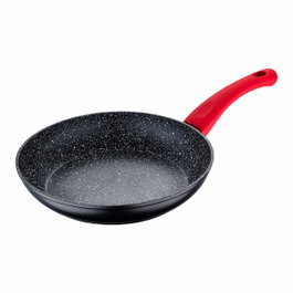 San Ignacio Toledo Sartén de Aluminio Forjado de 24 cm, Rojo