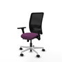 PIQUERAS Y CRESPO Silla de oficina Zulema con Mecanismo Sincro/Traslack Morado y Negro