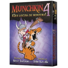 Asmodee Munchkin 4: ¡Que Locura de Montura! - Expansión 112 Cartas Juego de Mesa Español Edge Entertainment