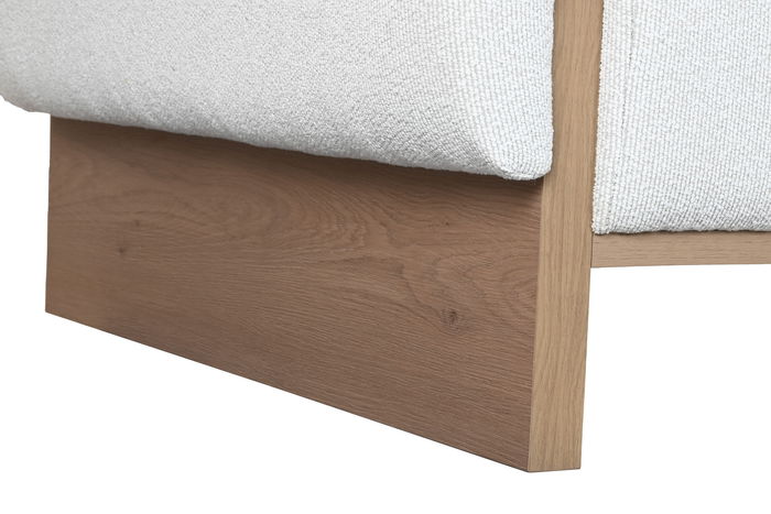 DKD Home Decor Sofá Scandi Gris Marrón 220 x 95 x 77 cm