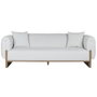 DKD Home Decor Sofá Gris de Poliéster y MDF
