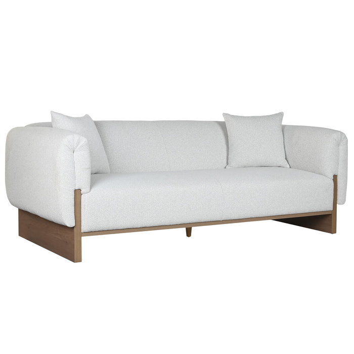 DKD Home Decor Sofá Gris de Poliéster y MDF