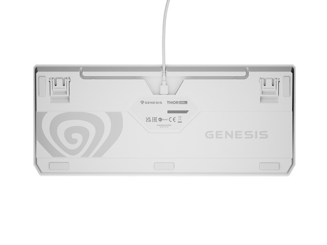 Genesis Thor 230 TKL Teclado Mecánico Blanco RGB Outemu Brown Layout Polaco