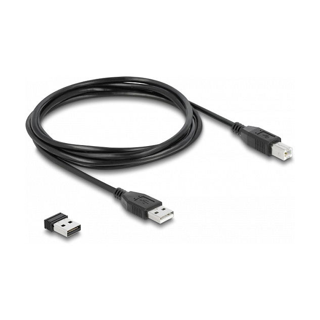 DeLOCK Escáner de Código de Barras 1D Laser Portátil para USB, Bluetooth 2.4 GHz, Lector Code 128, 39, EAN-13/8, ISBN, 752x480 Pixeles, Distancia 30 cm