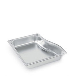 VOLLRATH Cubeta GN 1/2 Corta, Acero Inoxidable, 26.5 cm x 32.5 cm x 6.5 cm, para Buffet y Exposición