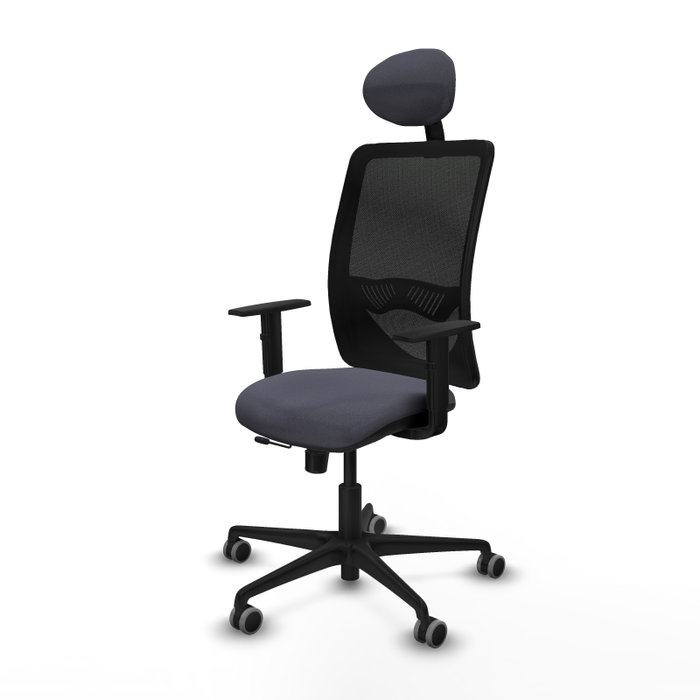 PIQUERAS Y CRESPO Silla de oficina Zulema con mecanismo Sincro/Traslack, Gris oscuro y Negro PIQUERAS Y CRESPO Silla de oficina Zulema con mecanismo Sincro/Traslack, Gris oscuro y Negro