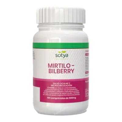 SOTYA Mirtilo - Bilberry 100 comprimidos SOTYA Mirtilo - Bilberry 100 comprimidos