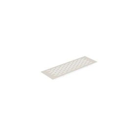 HERRAJES ALK Rejilla Ventilación Zócalo Aluminio Blanco 225x70 mm para Muebles y Cocinas