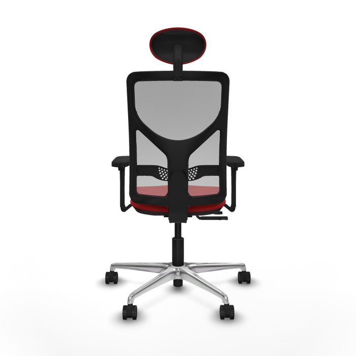 PIQUERAS Y CRESPO Silla de oficina Motilla Rojo/Gris con mecanismo Sincro/Traslack PIQUERAS Y CRESPO Silla de oficina Motilla Rojo/Gris con mecanismo Sincro/Traslack
