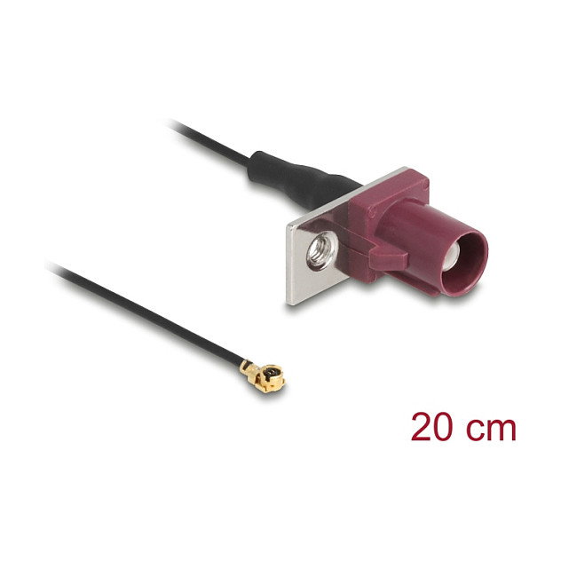 DeLOCK Cable de Antena Coaxial FAKRA D a MHF1 1,13 - 20 cm