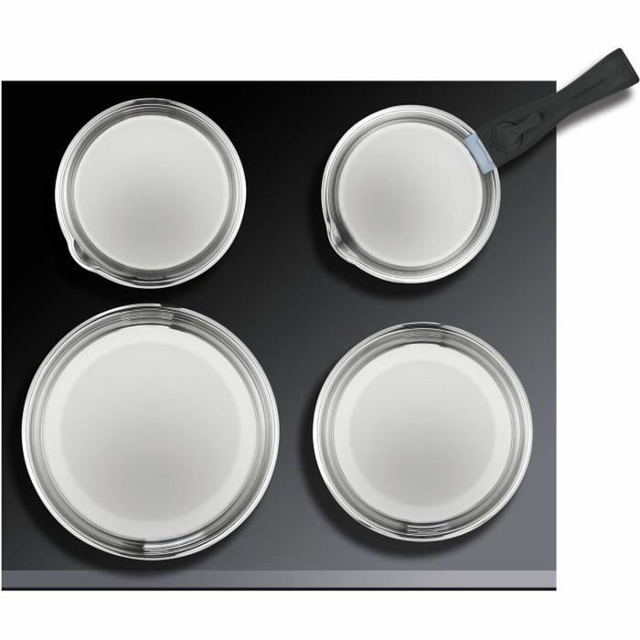 Arthur Martin Batería de cocina de acero inoxidable con 10 piezas y mango extraíble