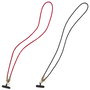 Be Mix Correa y Cable de Carga 2 en 1 USB Tipo C, 120 cm, Colores Surtidos (Rojo, Negro)