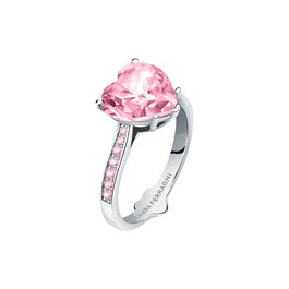 Chiara Ferragni First Love Ring SIV/Pink CZ Tamaño 16