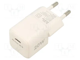Wentronic GmbH goobay USB-C PD Schnellladegerät ws Nano 20W blanco