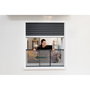 Schellenberg Mosquitera con marco extensible, malla aluminio, antracita, 75-142 x 50 cm