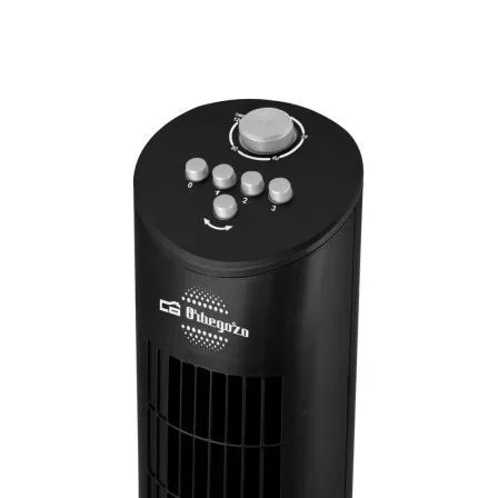 Orbegozo TW 0800 Ventilador de Torre Oscilante 60W con 3 Velocidades, Temporizador 2h, Bandeja para Esencias y Funcionamiento Silencioso
