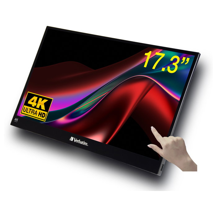 Verbatim PMT-17-4K Monitor Portátil Táctil 17,3 pulg 4K UHD IPS
