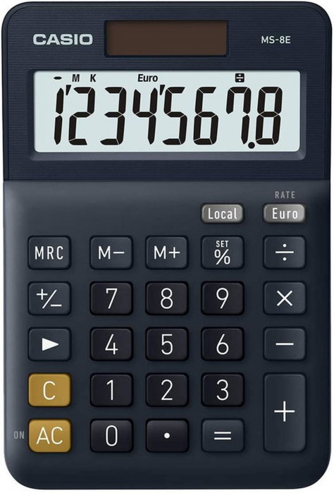 Casio MS-8E Calculadora de sobremesa azul oscuro
