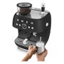 Smeg EGF03BLMEU Máquina Espresso Manual con Molinillo, 2.4L, Negro