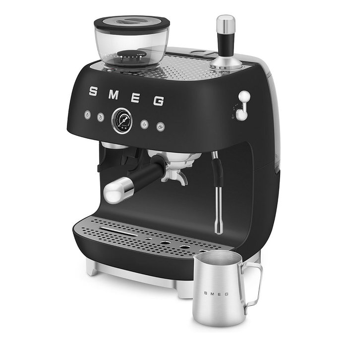 Smeg EGF03BLMEU Máquina Espresso Manual con Molinillo, 2.4L, Negro Smeg EGF03BLMEU Máquina Espresso Manual con Molinillo, 2.4L, Negro