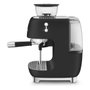 Smeg EGF03BLMEU Máquina Espresso Manual con Molinillo, 2.4L, Negro