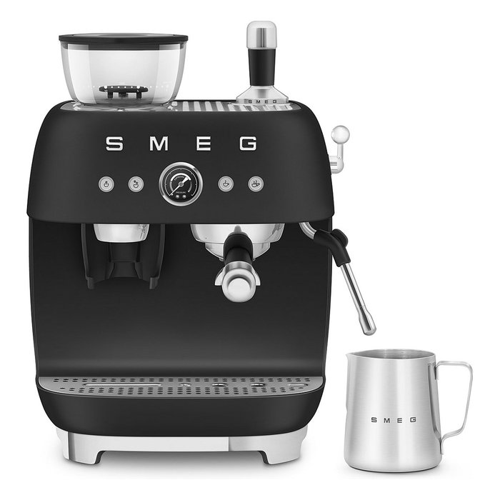Smeg EGF03BLMEU Máquina Espresso Manual con Molinillo, 2.4L, Negro Smeg EGF03BLMEU Máquina Espresso Manual con Molinillo, 2.4L, Negro
