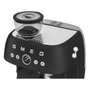 Smeg EGF03BLMEU Máquina Espresso Manual con Molinillo, 2.4L, Negro