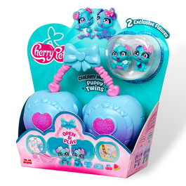 Magic Box Cherry Pets Puppy Twins Figura, Incluye 2 Gemelos Exclusivos, 18,9x20,5x6,7 cm