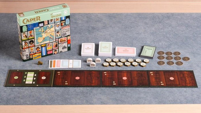 Tranjis Games sl Juego de Mesa Caper: Europe, Juego Estratégico Competitivo para 2 Jugadores, Duración 25-35 Minutos