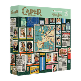 Tranjis Games sl Juego de Mesa Caper: Europe, Juego Estratégico Competitivo para 2 Jugadores, Duración 25-35 Minutos