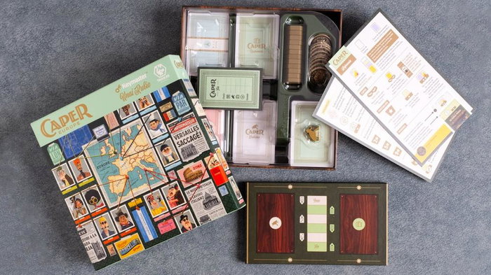 Tranjis Games sl Juego de Mesa Caper: Europe, Juego Estratégico Competitivo para 2 Jugadores, Duración 25-35 Minutos
