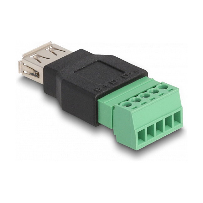 DeLOCK Adaptador USB 2.0 Tipo-A a bloque de terminales 5 pin DeLOCK Adaptador USB 2.0 Tipo-A a bloque de terminales 5 pin